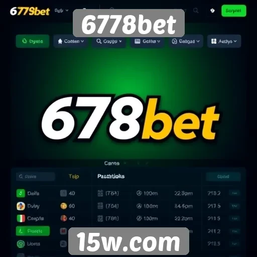 Interface do usuário do 6778bet é intuitiva